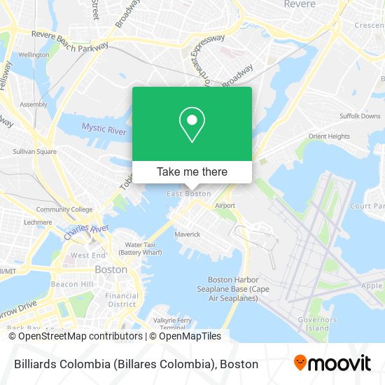 Mapa de Billiards Colombia (Billares Colombia)