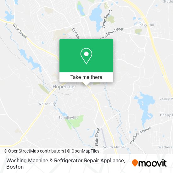 Washing Machine & Refrigerator Repair Appliance map
