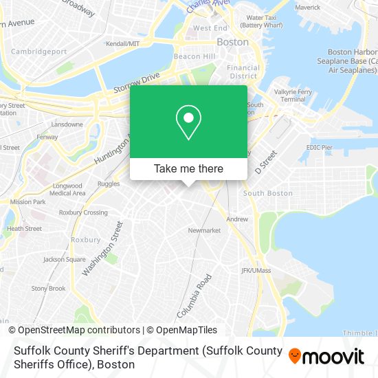 Mapa de Suffolk County Sheriff's Department (Suffolk County Sheriffs Office)