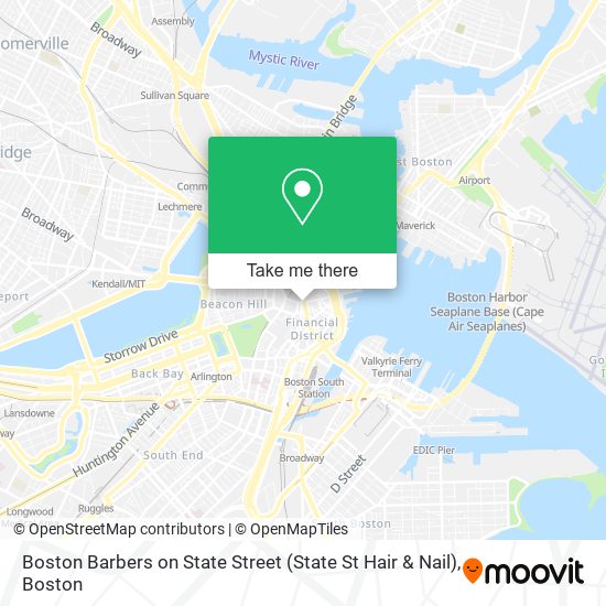 Mapa de Boston Barbers on State Street (State St Hair & Nail)