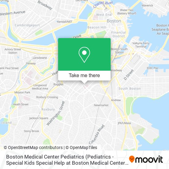 Boston Medical Center Pediatrics (Pediatrics - Special Kids Special Help at Boston Medical Center) map