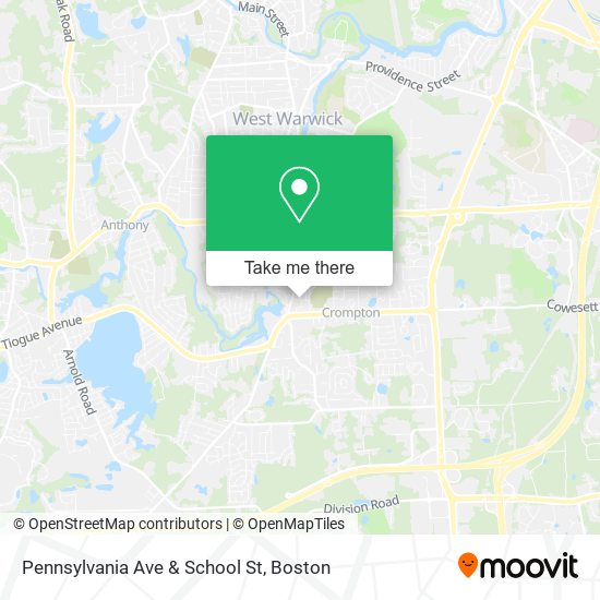 Pennsylvania Ave & School St map