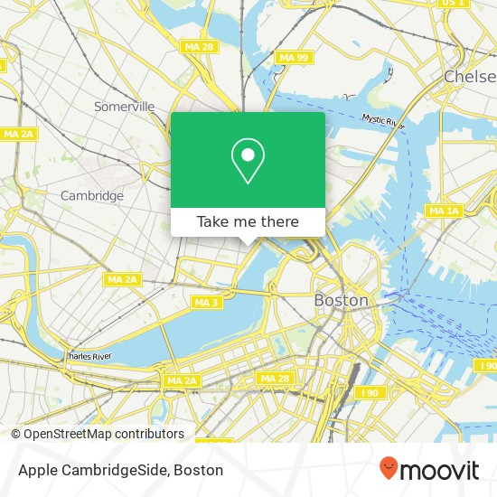Apple CambridgeSide map