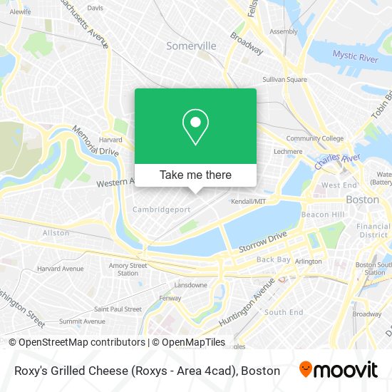 Mapa de Roxy's Grilled Cheese (Roxys - Area 4cad)