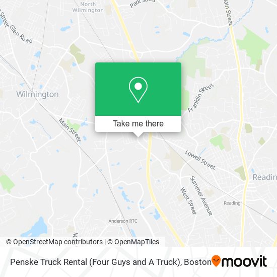 Penske Truck Rental (Four Guys and A Truck) map