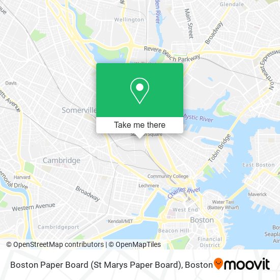 Mapa de Boston Paper Board (St Marys Paper Board)