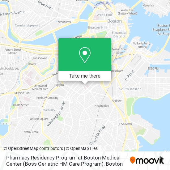 Mapa de Pharmacy Residency Program at Boston Medical Center (Boss Geriatric HM Care Program)