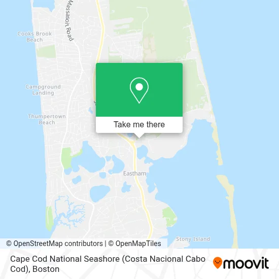 Cape Cod National Seashore (Costa Nacional Cabo Cod) map