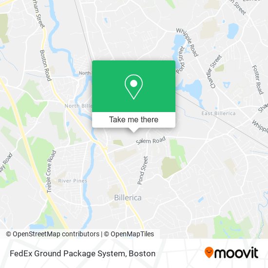 Mapa de FedEx Ground Package System