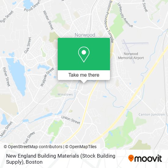 New England Building Materials (Stock Building Supply) map