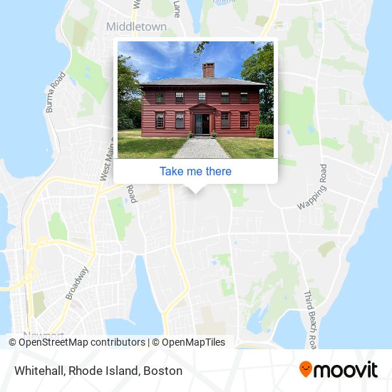 Mapa de Whitehall, Rhode Island