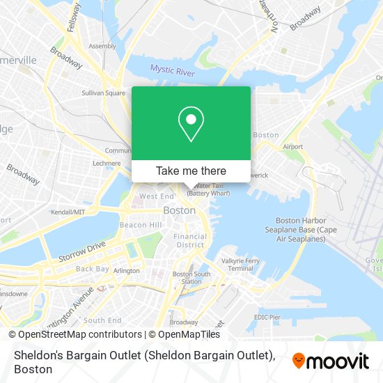 Sheldon's Bargain Outlet map