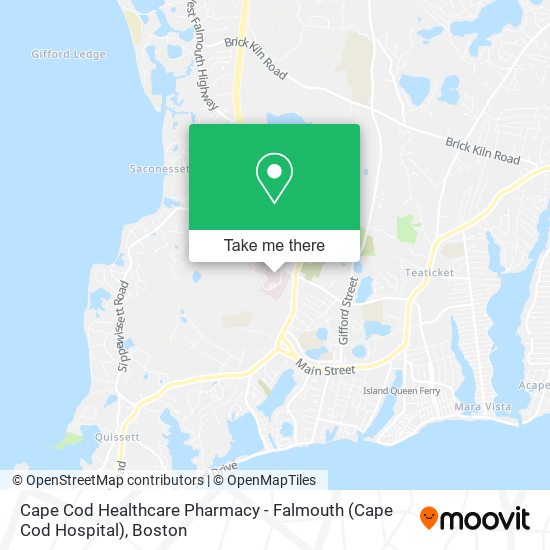 Cape Cod Healthcare Pharmacy - Falmouth (Cape Cod Hospital) map