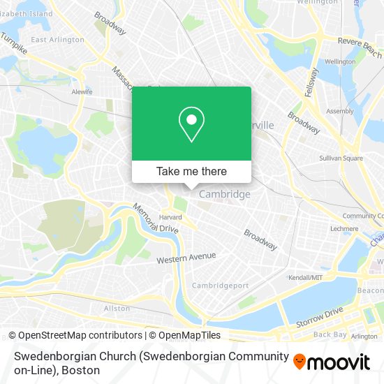 Mapa de Swedenborgian Church (Swedenborgian Community on-Line)