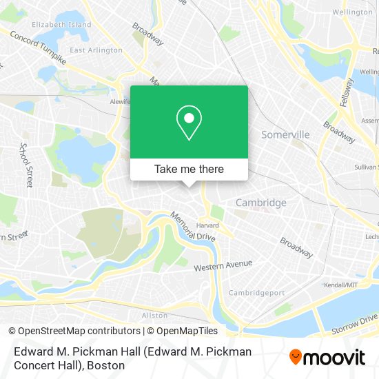 Mapa de Edward M. Pickman Hall