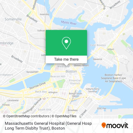 Mapa de Massachusetts General Hospital (General Hosp Long Term Disblty Trust)