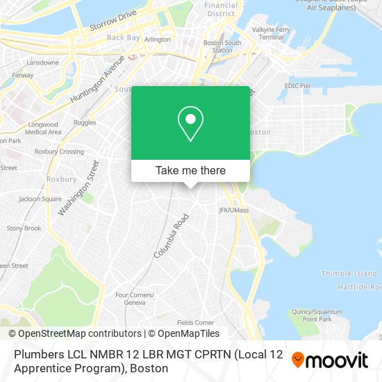 Mapa de Plumbers LCL NMBR 12 LBR MGT CPRTN (Local 12 Apprentice Program)