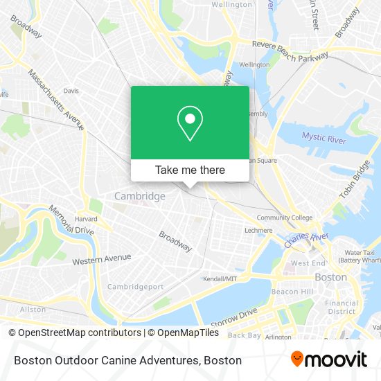Mapa de Boston Outdoor Canine Adventures