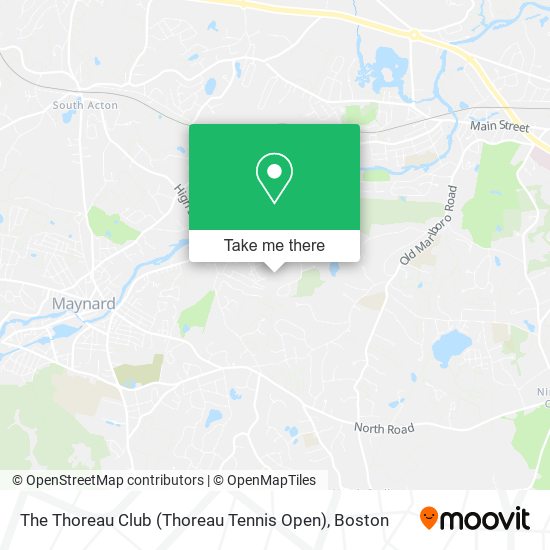 The Thoreau Club (Thoreau Tennis Open) map