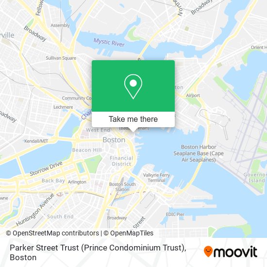 Mapa de Parker Street Trust (Prince Condominium Trust)