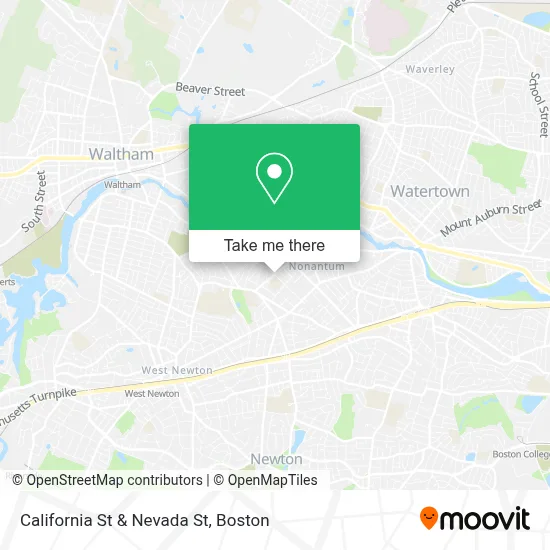 California St & Nevada St map