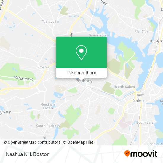Nashua NH map