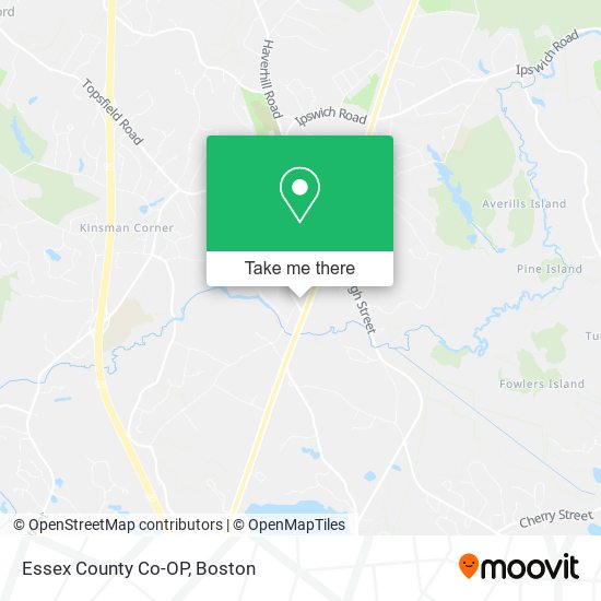 Essex County Co-OP map