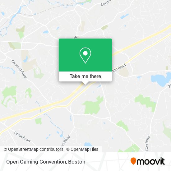 Open Gaming Convention map