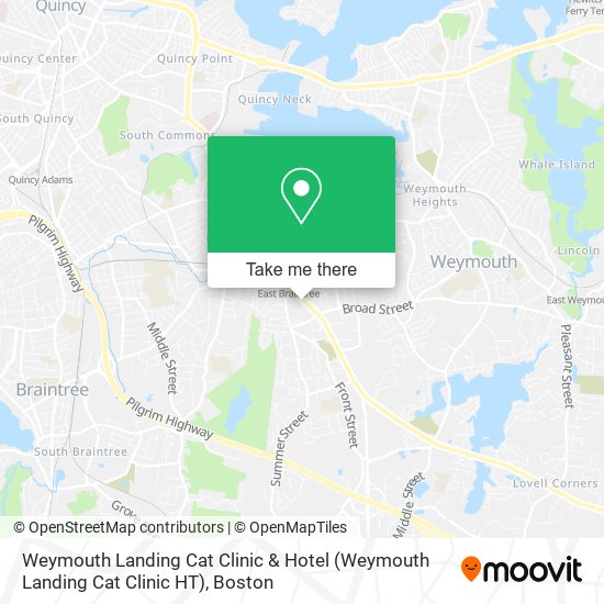 Mapa de Weymouth Landing Cat Clinic & Hotel