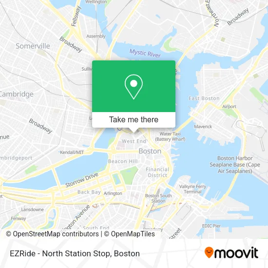 EZRide - North Station Stop map