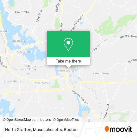 North Grafton, Massachusetts map