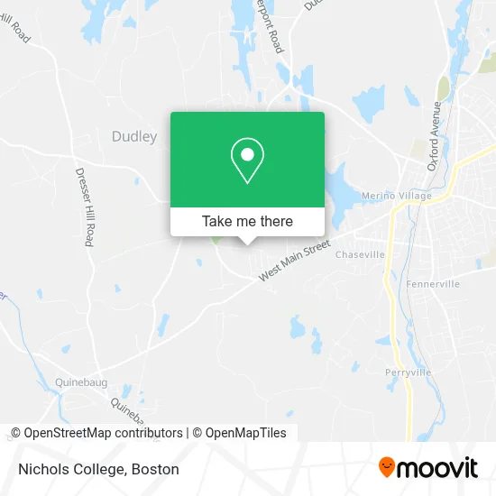 Nichols College map