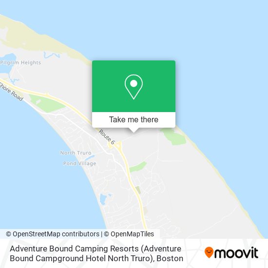 Adventure Bound Camping Resorts (Adventure Bound Campground Hotel North Truro) map