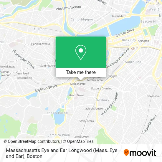 Massachusetts Eye and Ear Longwood (Mass. Eye and Ear) map