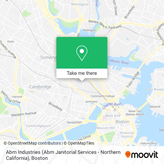 Mapa de Abm Industries (Abm Janitorial Services - Northern California)