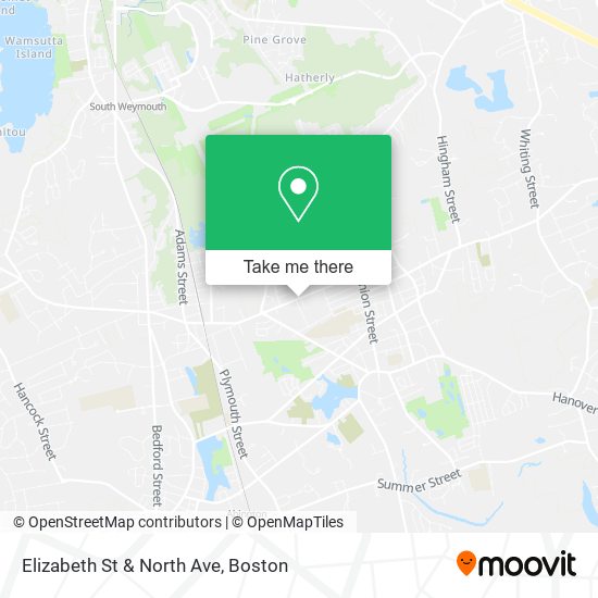 Elizabeth St & North Ave map