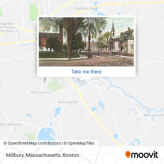 Millbury, Massachusetts map