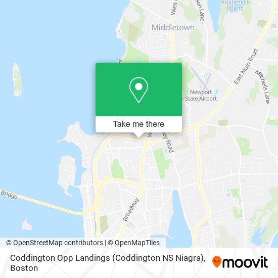 Coddington Opp Landings (Coddington NS Niagra) map