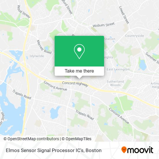 Elmos Sensor Signal Processor IC's map