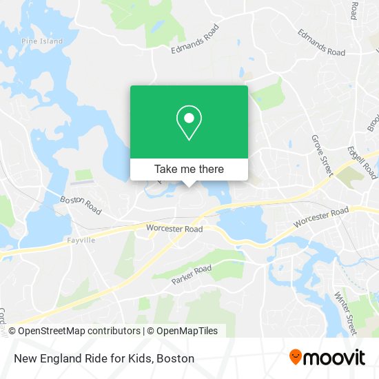 Mapa de New England Ride for Kids