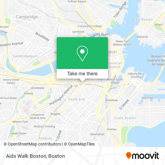 Mapa de Aids Walk Boston