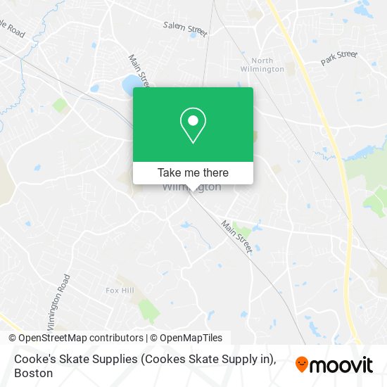 Mapa de Cooke's Skate Supplies (Cookes Skate Supply in)