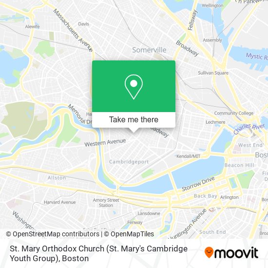 Mapa de St. Mary Orthodox Church (St. Mary's Cambridge Youth Group)