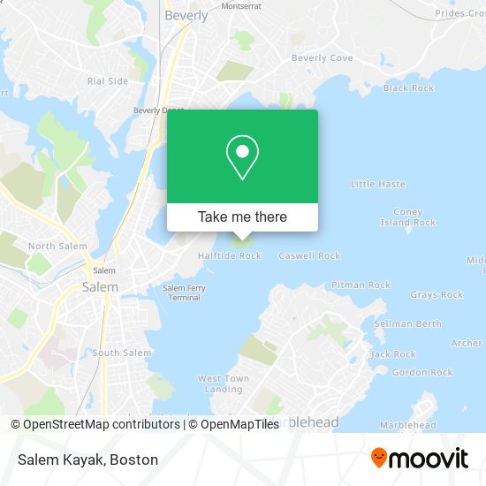 Mapa de Salem Kayak