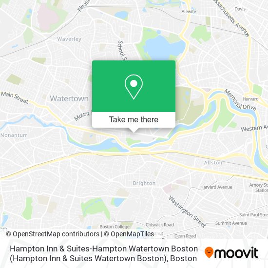 Hampton Inn & Suites-Hampton Watertown Boston map