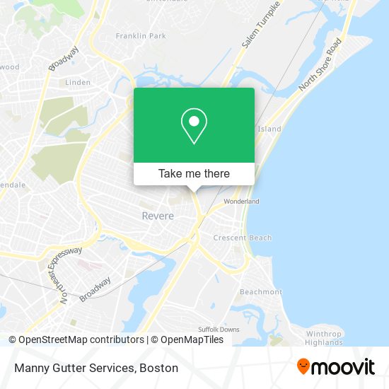 Manny Gutter Services map