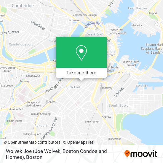 Mapa de Wolvek Joe (Joe Wolvek, Boston Condos and Homes)