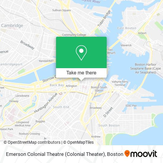 Mapa de Emerson Colonial Theatre (Colonial Theater)