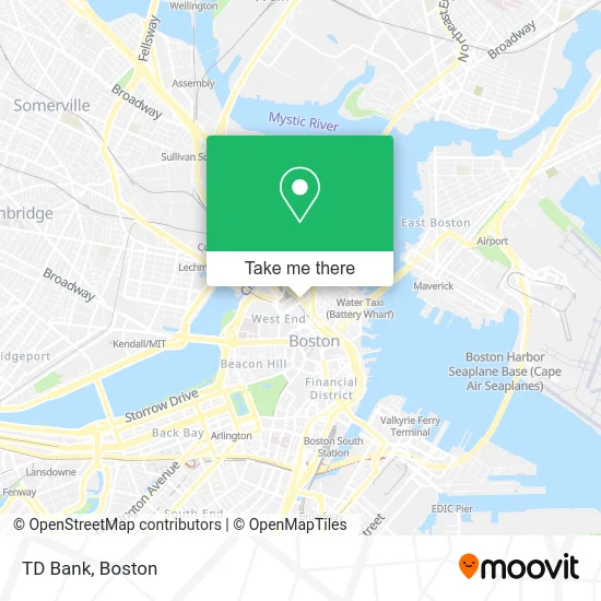 TD Bank map