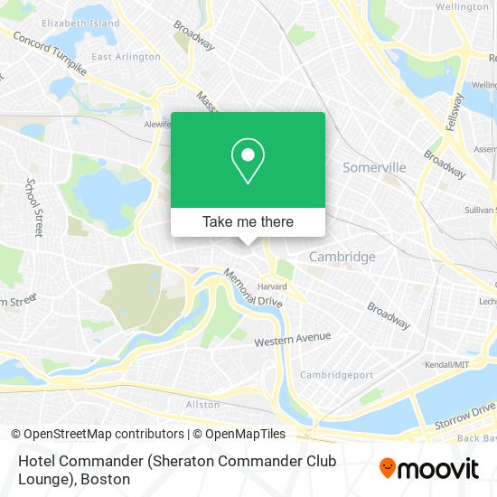 Mapa de Hotel Commander (Sheraton Commander Club Lounge)
